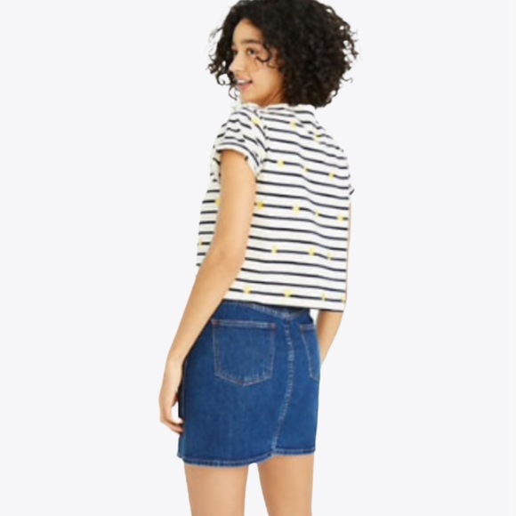 Madewell Button Down Denim Mini Skirt - 24 - Picture 4 of 17